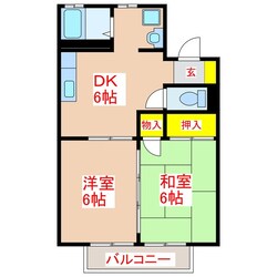 セジュール池端　Ａ棟の物件間取画像